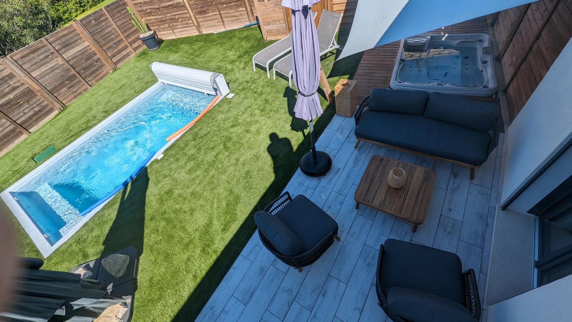 Appartement Luxe Avec Piscine Chauffee & Jacuzzi Prive - Cote D'Azur Roquefort-les-Pins Buitenkant foto