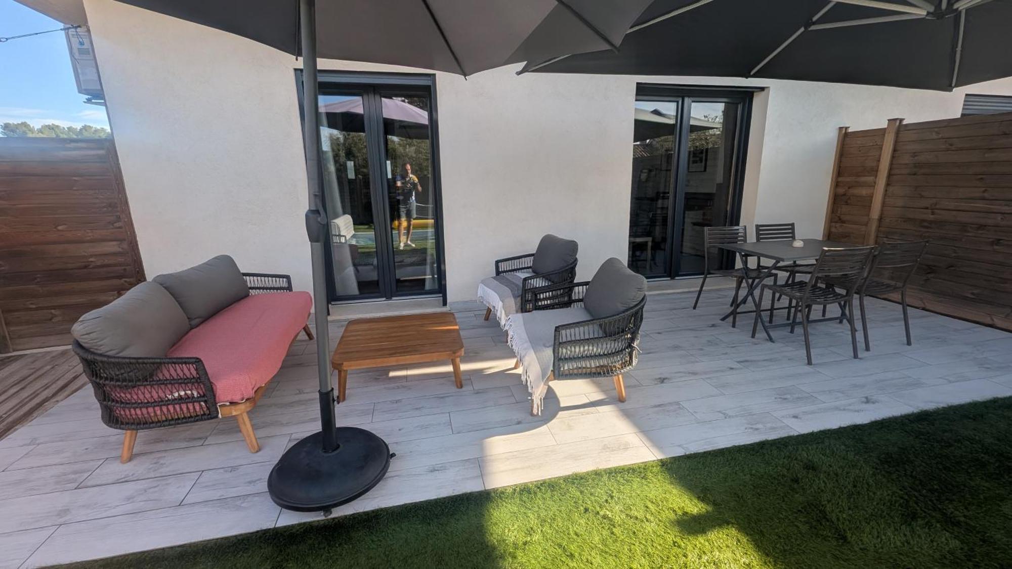 Appartement Luxe Avec Piscine Chauffee & Jacuzzi Prive - Cote D'Azur Roquefort-les-Pins Buitenkant foto